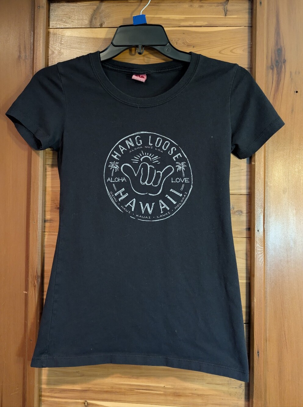 Hang Loose Hawaii Graphic Tee - Black